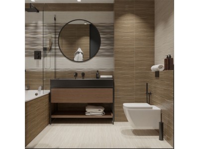 3D Визуализация Дизайн ванной комнаты
