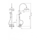 Душевая колонна со смесителем для ванны, верхним и ручным душем CEZARES FIRST-CVD-02-M