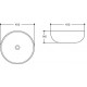Раковина керамическая накладная Art&Max AM-109-MB