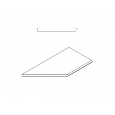 Скайфолл X2 Гриджио Бортик 30x60 закруглённый левый X2 (620090000701) ед.изм.шт