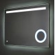 Зеркало AZARIO Лайт 800х600, LED-подсветка с диммером, сенсорный выключатель (ФР-00001377)