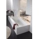 Ванна стальная Kaldewei ASYMMETRIC DUO, Mod.742, размер 1800х900х420, Easy clean, alpine white, без ножек