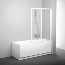 Шторка для ванны складная Ravak VS2 105х140 цвет профиля белый (796M0100Z1)