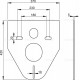 Звукоизоляционная плита для подвестного унитаза и биде (M91)