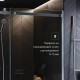 Душевая дверь Roca AREA раздвижная 120х200, толщина полотна 8мм правая, цвет профиля хром