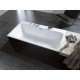 Ванна стальная Kaldewei ASYMMETRIC DUO, Mod.742, размер 1800х900х420, Easy clean, alpine white, без ножек