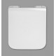 Крышка-сиденье для унитаза Haro Солеа быстросъемное стальное крепление микролифт с эксцентриком, белое (536119)