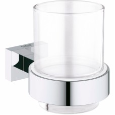 Стакан для зубных щеток Grohe Essentials Cube стекло, хром (40755001)