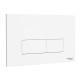 Кнопка смыва IDROSPANIA ANDREA 24.6хх15.8 для инсталляции, пластик, цвет Белый матовый (30356)