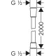 Душевой шланг Hansgrohe Isiflex 2,00 м, 1/2, хром (28274000)