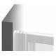 Душевая дверь Ravak раздвижная 111х198, толщина полотна 3мм универсальная, цвет профиля сатин