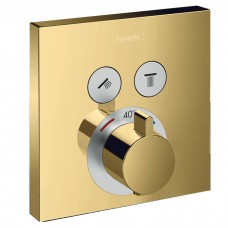 ShowerSelect Термостат, скрытого монтажа, для 2 потребителей полированное золото
