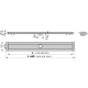 Душевой лоток Alcadrain APZ13 Modular из нержавеющей стали модулярный 950 мм (APZ13-950)