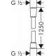 Душевой шланг Hansgrohe Metaflex 1,25 м, 1/2, хром (28262000)
