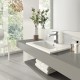Раковина мебельная Sanita Luxe Quadro 75х46.5х19, керамика, цвет Белый (WB.FN/Quadro/75-C/WHT.G/S1)