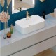 Раковина накладная Sanita Luxe Infinity Shelf 60х36х14 фарфор, цвет Белый (WB.CT/Infinity/60-C.Shelf/WHT.G/S1)