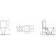 Унитаз - компакт КЕРАМИН Симпл Алкапласт 355х630х780 напольный, мягкое сиденье в комплекте, белый (CS00077210)