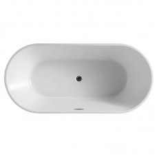 Ванна акриловая Azario BRISTOL 1700х800х580, свободностоящая, в комплекте с сифоном и металлической рамой, (BRI17080)