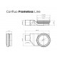 Душевой лоток Pestan Confluo Frameless Line 560 White Glass 13701213