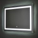 Зеркало AZARIO Ливия 800х600, LED-подсветка с диммером, сенсорный выключатель (ФР-00000942)