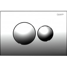 Кнопка смыва Loranto 24.6х1.4х16.5 для инсталляции, металл/пластик, цвет Хром глянцевый (7312)