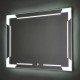 Зеркало AZARIO Крокус 800х600, LED-подсветка с диммером, сенсорный выключатель (ФР-00001350)
