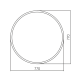 Зеркало AZARIO Ренуар D770 без подсветки, черное (ФР-00002443)