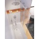 Шторка для ванны распашная Ravak CVS2 100х150 цвет профиля сатин (7QLA0U00Z1)