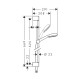Душевой набор Hansgrohe Crometta 100 Vario EcoSmart 65см (26654400)