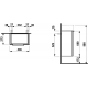 Модуль под раковину Kartell by laufen 44,5х27,5х61,5 см, глянцевый белый, 1 дверь, 1 стеклянная полка