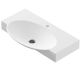 Раковина накладная Sanita Luxe Infinity 76.5х45.4х11.2 керамика, цвет Белый (WB.FN/Infinity/76-C/WHT.G/S1)