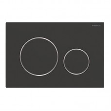 Кнопка смыва Geberit SIGMA 24.6х1.2х16.4 для инсталляции, пластик, цвет Черный (115.882.14.1)