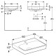 Комплект мебели для ванной Geberit Smyle Square 60 подвесной Белый глянец (529.352.00.6)
