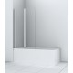 Шторка для ванны складная Azario Boston 80х140 цвет профиля хром (AZ-141 80 (41,5+38,5)*140)