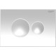 Кнопка смыва Loranto 24.6х1.4х16.5 для инсталляции, металл/пластик, цвет Белый матовый (7310)