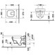 Унитаз подвесной Duravit 2nd Floor с вертикальным смывом, 370х540 мм, 4,5 л, белый (2220090000)