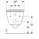 Унитаз подвесной SMYLE SQUARE безободковый с сиденьем микролифт, быстросъемное (500.683.01.1)