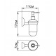 Дозатор жидкого мыла Fixsen Briz f92a60a8-6c60-11e7-ab6d-0cc47a229781,
Хром (GR-3012)