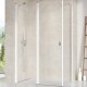 Душевая дверь Ravak CHROME распашная 80х195, толщина полотна 6мм универсальная, цвет профиля белый