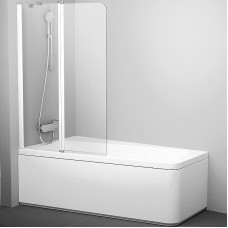 Шторка для ванны распашная Ravak 100х150 цвет профиля белый (7QLA0103Z1)