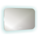 Зеркало AZARIO Шампань-4 800х550 c подсветкой и диммером, часы+сенсор выкл (ФР-00001037)