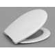 Крышка-сиденье для унитаза Haro Фавос микролифт, стальное крепление с эксцентриком, белое (537110)