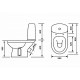 Унитаз-компакт Эльдорадо Премиум, сиденье с микролифтом, белый (41301130055)