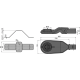 Экстра низкий сифон Alcadrain 53 мм, в комплекте с регулируемыми ногами (APZ-S6)