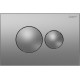 Сет LORANTO Инсталляция с круглой кнопкой хром матовая + унитаз FATTO с сиденьем микролифт (4501+7311+CS-0017HM)