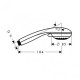 Ручной душ Hansgrohe Crometta 85 Multi 3jet,½’ (28563000)