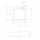 Кухонная мойка AQUATON Парма 510х470х175 мм., серый шелк (1A713032PM250)