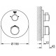 Термостатический смеситель Grohe Grohtherm для душа с переключателем на 2 положения, внешняя часть, круглая розетка, хром (24076000)