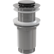 Донный клапан для раковины Alcadrain click/clack 5/4", цельнометаллический с малой заглушкой, хром (A394)