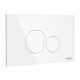 Кнопка смыва IDROSPANIA BELEN 24.6хх15.8 для инсталляции, пластик, цвет Белый глянцевый (30360)